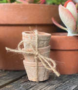 [Set of 3: Vintage Red Terracotta] Clay Pots