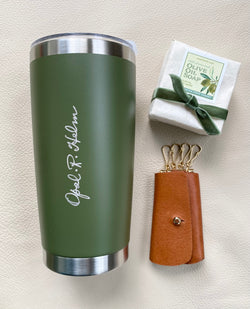 $55 Bundle: George Key Case + Olive Oil Soap + Opal Tumbler