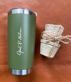 $30 Bundle: Opal 20oz Tumbler + Petite Terracotta Pot Trio