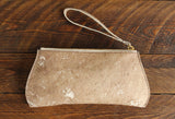 Cowhide Pommel Wristlet back view in [Cowhide A]