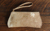 Cowhide Pommel Wristlet front view in color [Cowhide A]