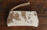 Cowhide Pommel Wristlet front view in color [Cowhide C]
