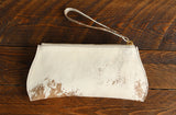 Cowhide Pommel Wristlet back view in color [Cowhide D]