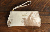 Cowhide Pommel Clutch front view in color [Cowhide D]