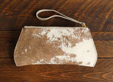 Cowhide Pommel Wristlet back view in color [Cowhide E]