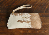 Cowhide Pommel Wristlet front view in color [Cowhide E]