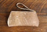 Cowhide Pommel Wristlet back view in color [Cowhide F]